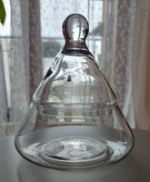 Ikea vinter glass bowl with lid in the shape of a Christmas tree