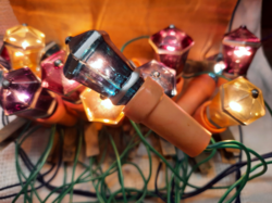 Old Christmas tree light string