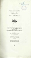 Hungary's vineyard and the 1905 wine exhibition in Tátralomnicz...with a wine catalog