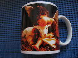 Angyalka with lamb photo on a decorative mug