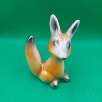 Retro industrial art ceramic fox figure