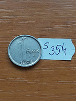 Belgium belgie 1 franc 1995 steel nickel, ii. King Albert s354