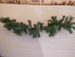 Decoration - pine - garland - 90 x 30 cm - icy - branch ends - German - brand new