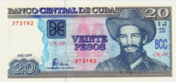 Cuba 20 pesos 2008 unc