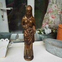 Árpád-házi Szent Erzsébet szobor - réz szobor, gyönyörű munka
