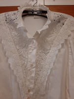 White lace cotton blouse (Gede Austrian brand)