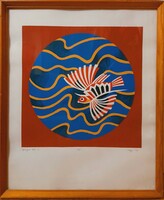 Hegyi György (1922 - 2001) - Szárnyas hal, 1991