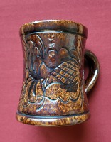 Korondi ceramic earthenware pitcher mug