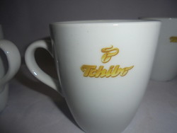 Hat darab TCHIBO porcelán teás, cappucinós csésze, bögre együtt - bontatlan, új készlet