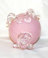 Glass pig figure