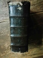 Biblia Sacra 1722-es kiadás, Tót vagy Szlovák nyelven írt biblia, bőr kötéssel, antik biblia