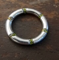 Körbeköves ezüst gyűrű