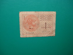 Szerb-Horvát-Szlovén Királyság 1 dínár 1919 Ritkább!