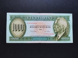 Ritkább! 1000 Forint 1993 E, VF