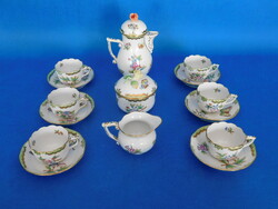 6-piece coffee set with Victoria pattern from Herend