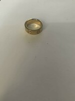 Simple gold-plated cartier style ring