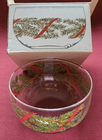 Boda Jackie Lynd Swedish Christmas glass bowl plate offering