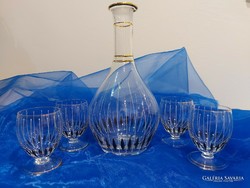 Art deco wine glass set for 4 people