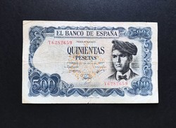 Spanyolország 500 Pesetas 1971, F+