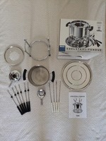 Tchibo edelstahl fondue set for 6 people