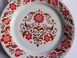 Alföldi  tányérok népies madaras mintával 19.5 cm - 2 darab