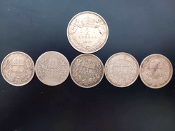 Silver crown coin row