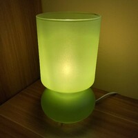 IKEA Lykta lámpa, hangulat lámpa, asztali lámpa, zöld üveg