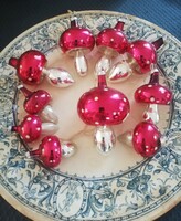 Karácsonyi piros üveg gomba gyűjtemény - igazi különlegesség