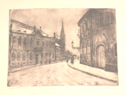 Large-scale etching by István Élesdy