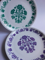 Alföldi  tányérok népies madaras mintával 24 cm - 2 darab