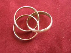 Women's silver ring, cartier-like triple ring, wonderful piece!