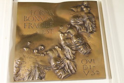 Bronze relief 651 signed by Tamás Asszonyi