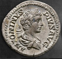 Caracalla 198-217 Rome, denarius, victory, Roman Empire, ef