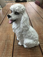 Porcelain Figurine Porcelain Thermometer Goebel Germany Dog Poodle