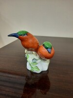 Porcelain figurine of a pair of exotic birds from Herend