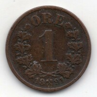 Norvégia 1 norvég öre, 1891