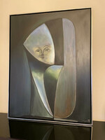 Márton Takács modern abstract oil painting