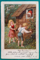 Fairytale postcard Brothers Grimm Hansel und Grethel 