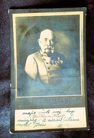 Approx. 1910 Franz Josef Habsburg, King of Hungary, original and contemporary photo sheet image