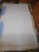 Snow-white madeira sheet or bedspread