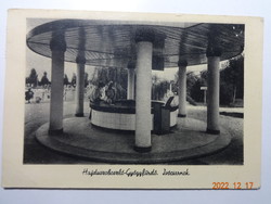 Old postcard: Hajdúszoboszló - spa, drinking hall (50s)
