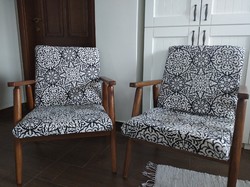 Completely renovated retro armchairs