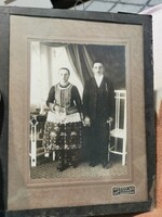 Sióagárd 1929. népvseletes eljegyzési fotó ,Borgula Szekszárd
