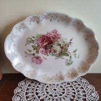 Rose-patterned porcelain tray, offering