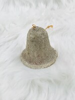 Retro Christmas tree decoration, salted paper bell, bell, salted cardboard