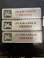 3 faber castell metal boxes 70s !!!