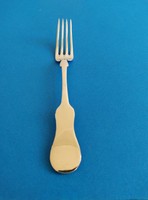 Silver main course fork violin style