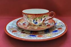 Japanese Chinese eggshell thin porcelain breakfast coffee set cup saucer small plate