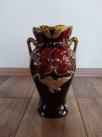 Old Zsolnay Art Nouveau eosin-glazed poppy vase