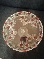 Glass cake stand with base